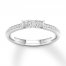 3-Stone Diamond Ring 3/8 ct tw Princess/Round 14K White Gold