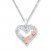 Grandma Necklace 1/20 ct tw Diamonds Sterling Silver/10K Gold