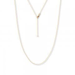 16" Adjustable Cable Chain 14K Yellow Gold Appx. .9mm