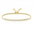 Diamond Fashion Bolo Bracelet 1/4 ct tw 10K Yellow Gold 7.5"