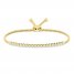 Diamond Fashion Bolo Bracelet 1/4 ct tw 10K Yellow Gold 7.5"