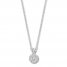 Diamond Necklace 1/5 ct tw Round/Princess-cut 10K White Gold