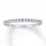 Previously Owned Diamond Wedding Band 1/5 ct tw Round-cut 14K White Gold