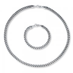 Men's Necklace & Bracelet Stainless Steel