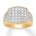 Men's Diamond Ring 2 ct tw Round-cut 10K Yellow Gold