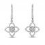 Floral Diamond Earrings 5/8 Carat tw 10K White Gold