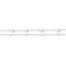 Star Anklet 10K White Gold