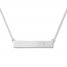 Diamond Bar "Wanderlust" Necklace Sterling Silver