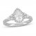 Neil Lane Premier Diamond Engagement Ring 1-5/8 ct tw Pear/Round 14K White Gold