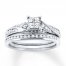 Diamond Bridal Set 1/2 carat tw 10K White Gold