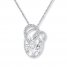 Family Tree & Heart 1/10 cttw Diamonds Sterling Silver Necklace