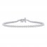 Diamond Fashion Bracelet 1 ct tw 10K White Gold 7.5"