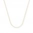 Bead Chain Necklace 14K Yellow Gold 16" Length