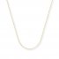 Bead Chain Necklace 14K Yellow Gold 16" Length
