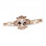 Morganite & Diamond Accent Ring 10K Rose Gold