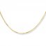 Box Chain Necklace 10K Yellow Gold 24" Length