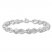 Diamond Infinity Bracelet 1/4 ct tw Round-cut Sterling Silver