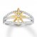 Diamond Star Ring 1/3 ct tw Round-cut 10K Two-Tone Gold