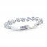 Leo Diamond Anniversary Ring 1/2 ct tw Round-cut 14K White Gold