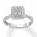 Diamond Engagement Ring 1 ct tw Princess-cut/Round 14K Gold