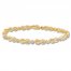 Diamond Infinity Bracelet 1 cttw Baguette/Round 10K Yellow Gold