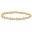 Diamond Infinity Bracelet 1 cttw Baguette/Round 10K Yellow Gold