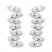 Baguette Diamond Earrings 1/4 ct tw 10K White Gold