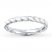 Stackable Ring White Enamel Sterling Silver