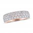 THE LEO Ideal Cut Diamond Anniversary Ring 1-1/2 ct tw 14K Rose Gold