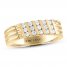 THE LEO Diamond Men's Wedding Band 1/2 ct tw Round-cut 14K Yellow Gold