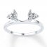 Diamond Enhancer Ring 1/3 Carat tw 10K White Gold