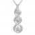 Diamond Necklace 1/5 ct tw Round-cut 10K White Gold