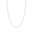 Beaded Curb Chain Necklace 14K Two-Tone Gold 24" Length