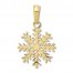 Snowflake Charm 14K Yellow Gold