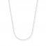 Mariner Chain Necklace 14K White Gold 20" Length
