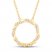 Circle of Gratitude Diamond Necklace 1/4 ct tw Round-cut 10K Yellow Gold 19"
