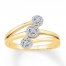 Diamond Ring 1/4 ct tw Round-cut 10K Yellow Gold