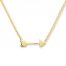 Arrow Necklace 14K Yellow Gold