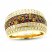 Le Vian Nude Garnet/Citrine Ring 1 ct tw Diamonds 14K Honey Gold