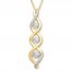 Previously Owned Unstoppable Love Necklace 1/6 ct tw Round 10K Yellow Gold