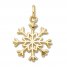 Snowflake Charm 14K Yellow Gold