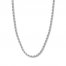 22" Textured Rope Chain 14K White Gold Appx. 4.4mm