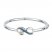 Diamond Infinity Bracelet 1/15 ct tw Sterling Silver/10K Gold