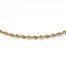 Rope Chain Necklace 14K Yellow Gold 22" Length