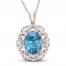 Le Vian Couture Zircon Necklace 5/8 ct tw Diamonds 18K Strawberry Gold 18"