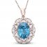 Le Vian Couture Zircon Necklace 5/8 ct tw Diamonds 18K Strawberry Gold 18"