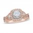 Neil Lane Diamond Engagement Ring 1 ct tw Pear/Round 14K Two-Tone Gold