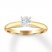 Diamond Solitaire Engagement Ring 1/2 ct Round 10K Yellow Gold