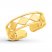 Diamond Pattern Toe Ring 14K Yellow Gold