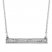 "Faith" Diamond Bar Necklace 1/8 ct tw Sterling Silver